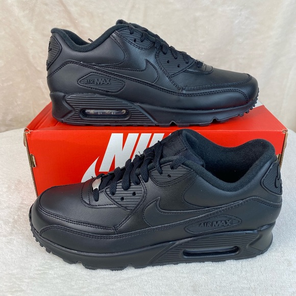 nike 90 leather black